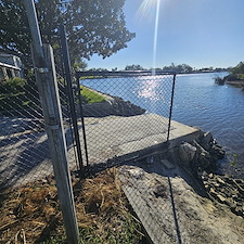 Black-Vinyl-Chain-Link-Fence-Installation-by-WhatAFence-The-Perfect-Blend-of-Style-and-Functionality 2